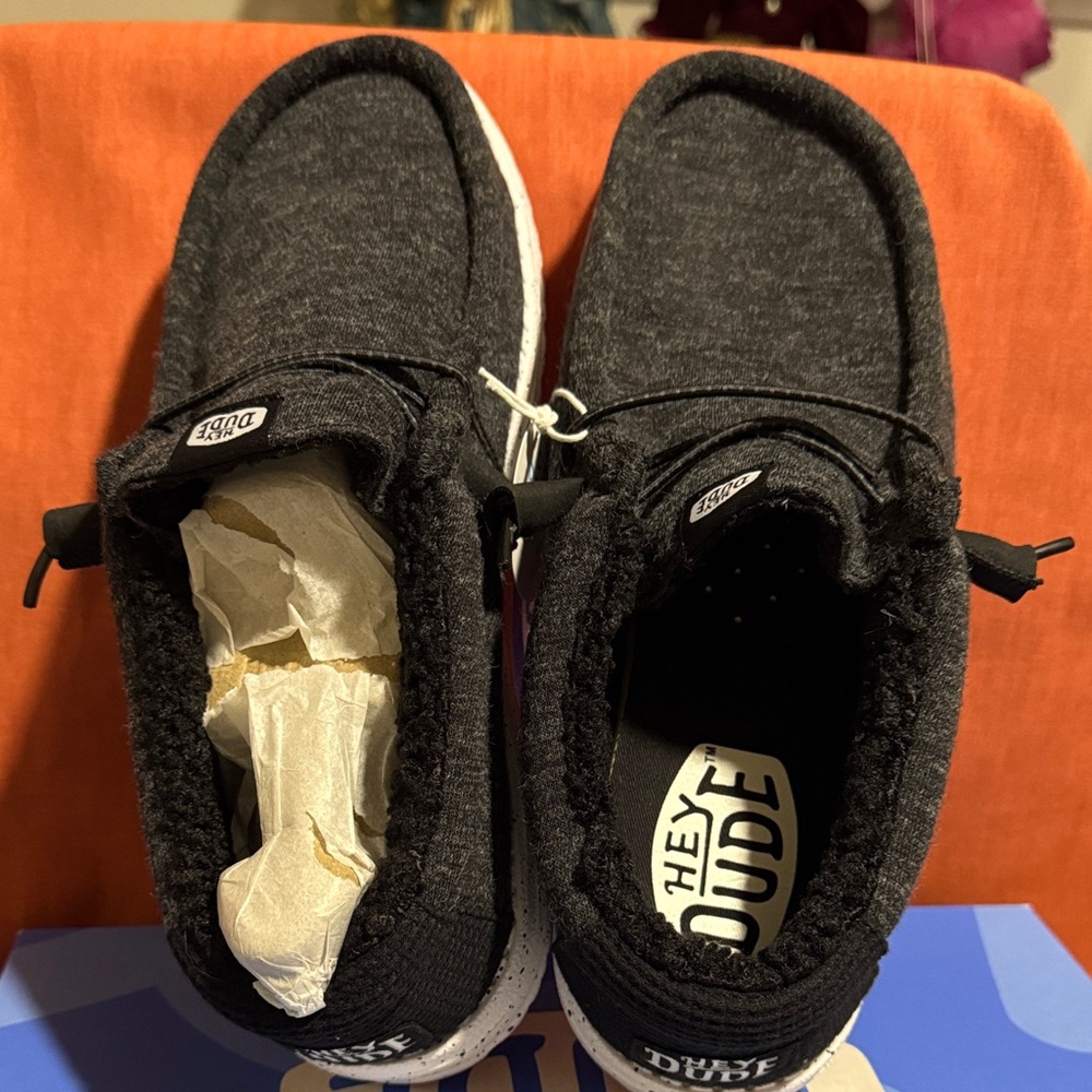Hey Dude Men's Black Loafers